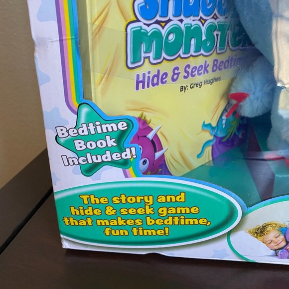 Snuggle Monster Hide Seek Bedtime Storybook And Plush NIB - Picture 3 of 13